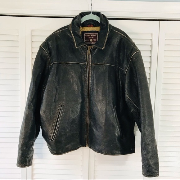 Andrew Marc Other - ANDREW MARC Distressed Leather Jacket Size Large ❗️PRICE IS FIRM❗️